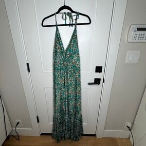 Floral Green Maxi Dress